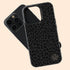Dark Leopard Round Monogram iPhone Case - Vertical